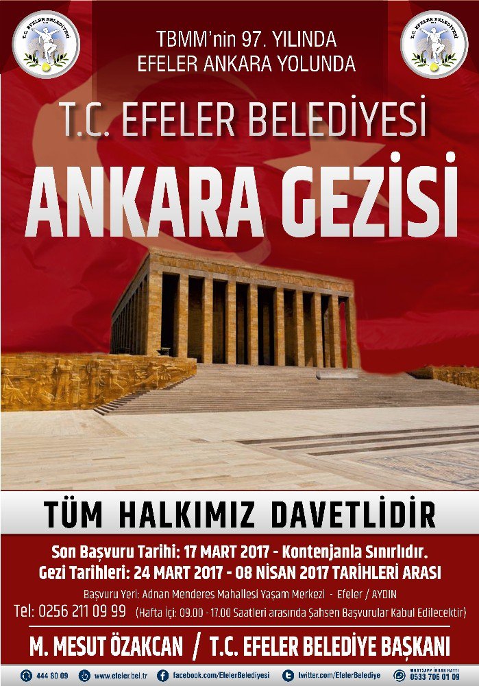 Efeler Belediyesi’nin Kültür Turları Ankara İle Devam Ediyor