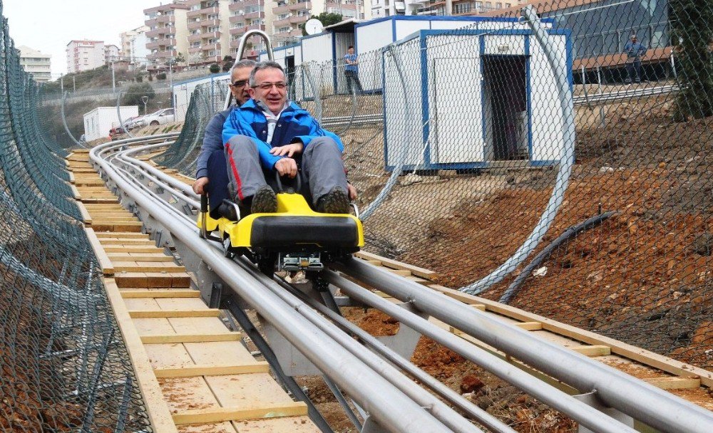 Başkan Köşker, Dağ Kızağında İlk Test Sürüşünü Yaptı