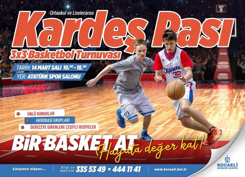 Kardeş Pası Basketbol Turnuvası 14 Mart’ta