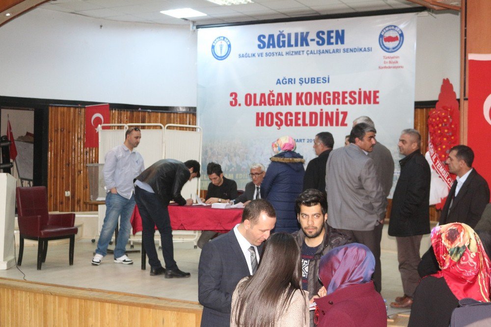 Sağlık-sen Ağrı Şube Başkanlığına Fevzi Mağal Seçildi