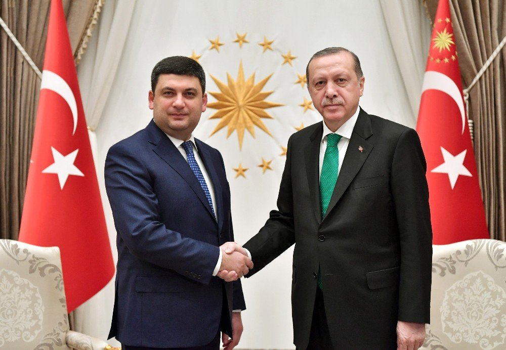 Cumhurbaşkanı Erdoğan, Ukrayna Başbakanı Groysman’ı Kabul Etti