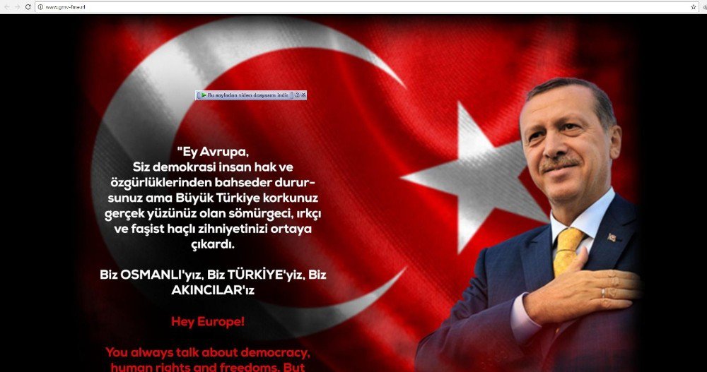 Cyber Warrior Hack Grubu, Hollanda Merkez Bankasına Erdoğan’ın Fotoğrafını Koydu