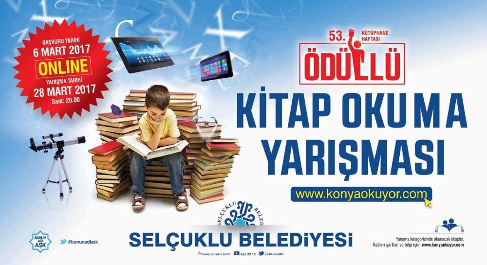 Selçuklu Belediyesi’nden Online Kitap Okuma Yarışması