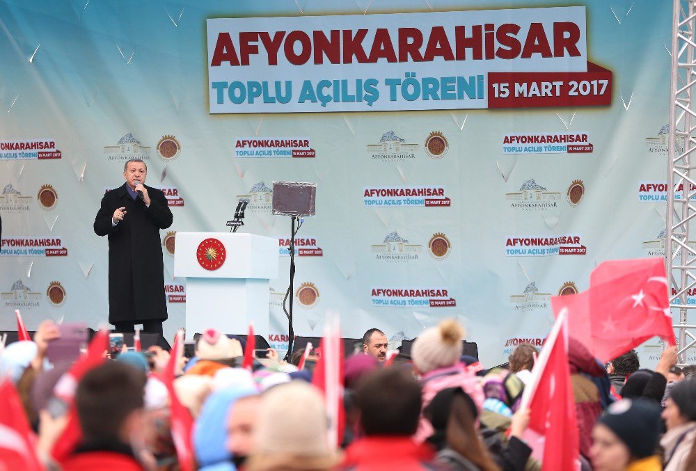 Cumhurbaşkanı Recep Tayyip Erdoğan Afyonkarahisar’da Konuştu