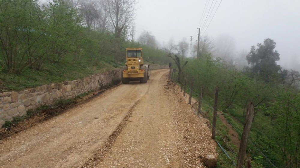 Fatsa’da Kırsalda Yol Çalışmaları