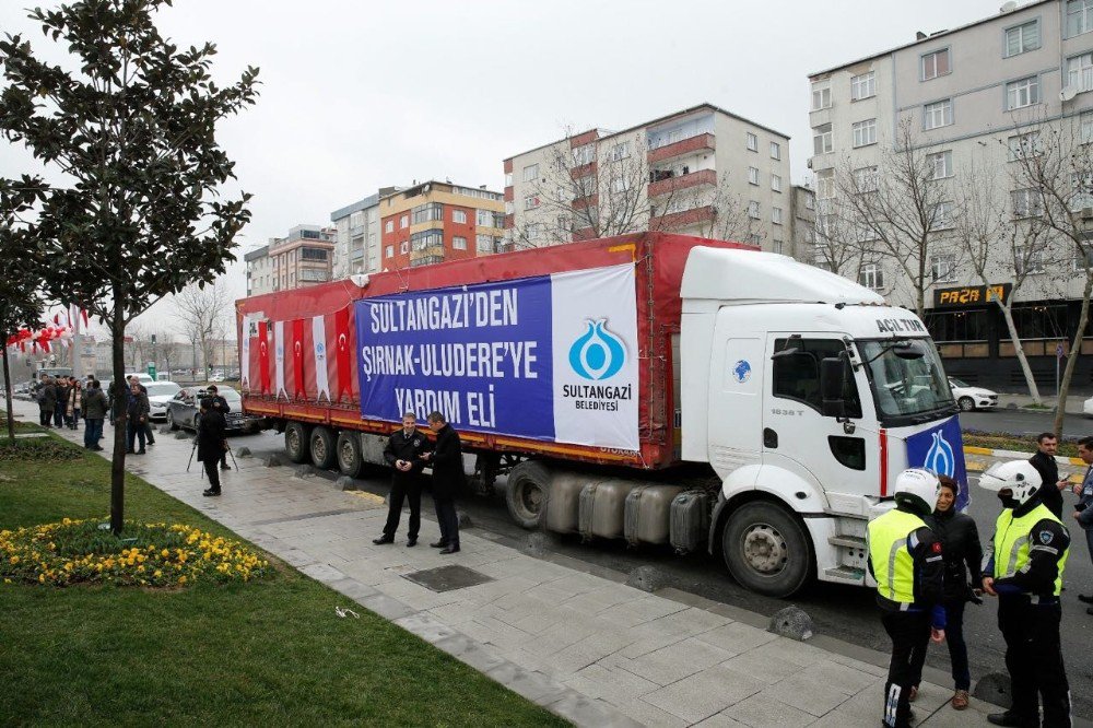 Sultangazi Belediyesi’nden Şırnak Uludere’ye 2 Tır Dolusu Yardım