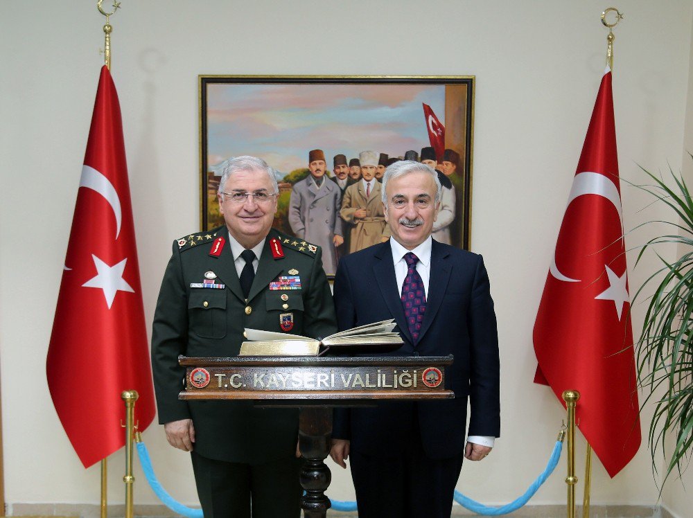 Jandarma Genel Komutanı Orgeneral Yaşar Güler Valiliği Ziyaret Etti