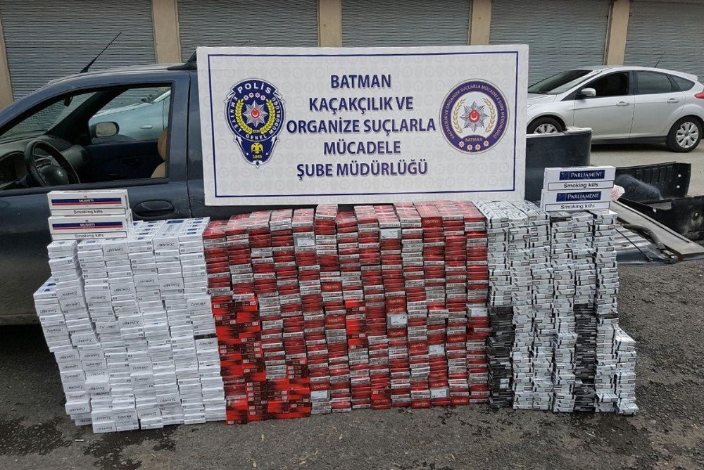 Batman’da 60 Bin Tl Değerinde Kaçak Sigara Ele Geçirildi