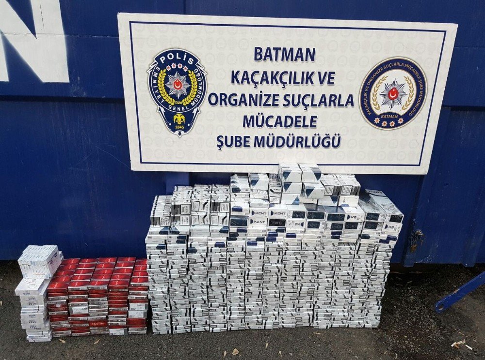 Batman’da 60 Bin Tl Değerinde Kaçak Sigara Ele Geçirildi