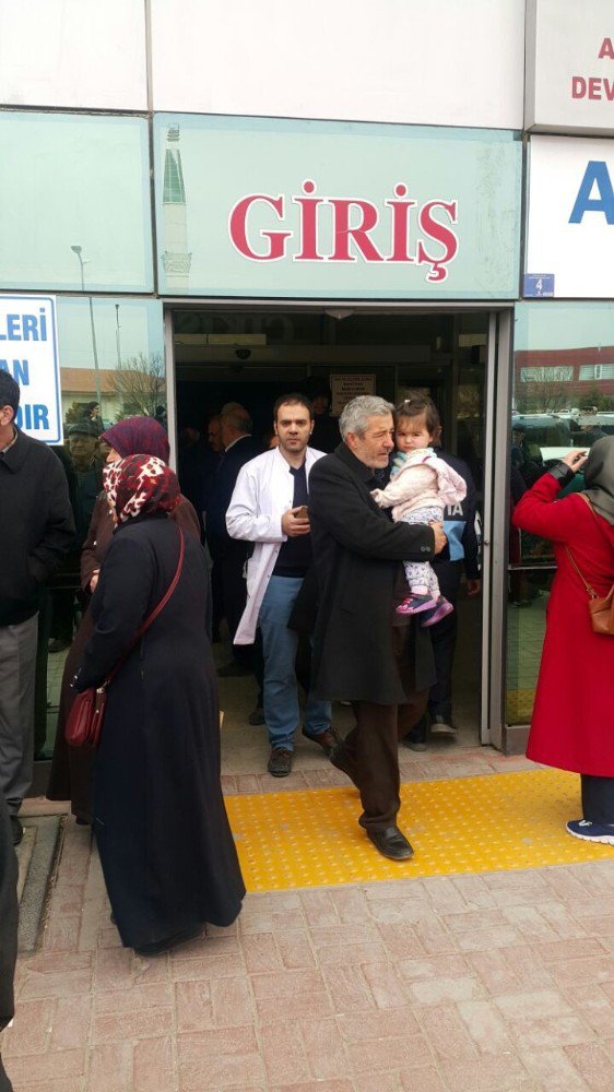 Afyon Devlet Hastanesi’nde Yangın Paniği