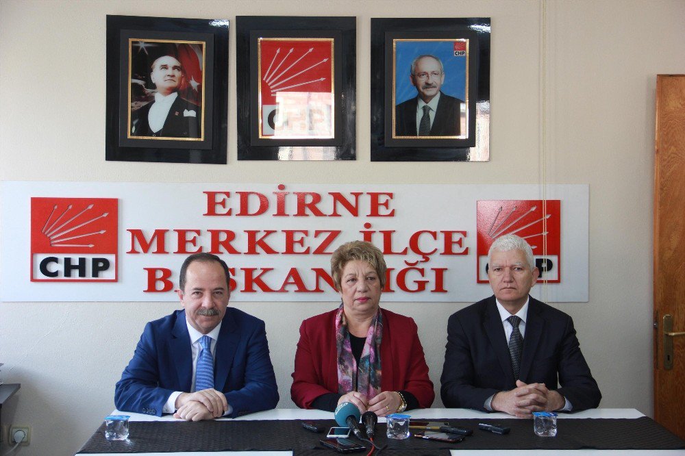 Chp Edirne İl Başkanlığında Üye Töreni