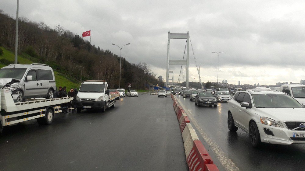 Fatih Sultan Mehmet Köprüsü’nde Zincirleme Trafik Kazası: 1 Yaralı