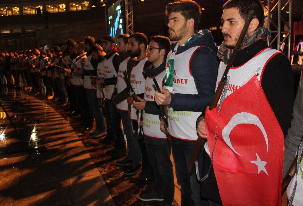 Kbü’de “Şehidim, Bu Gece Nöbet Bizde" Etkinliği