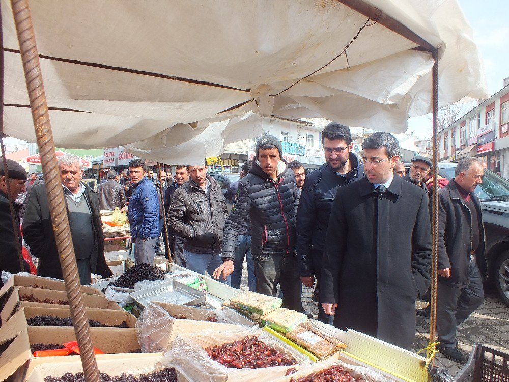 Kaymakam Kırlı, Çarşı Esnafını Ziyaret Etti