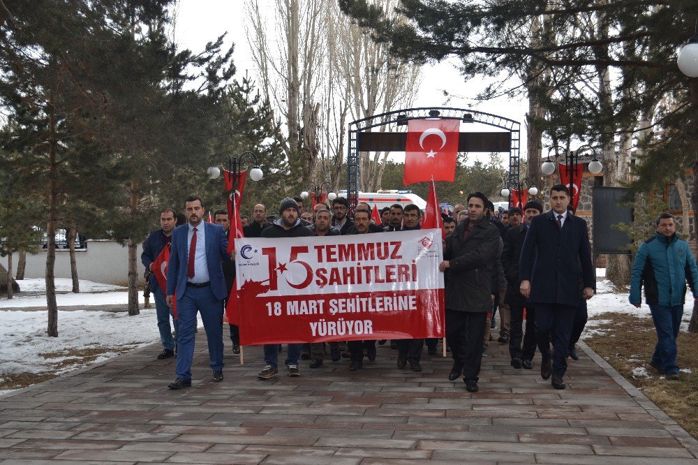 18 Mart Şehitleri İçin Yürüyüş Programı Düzenlendi