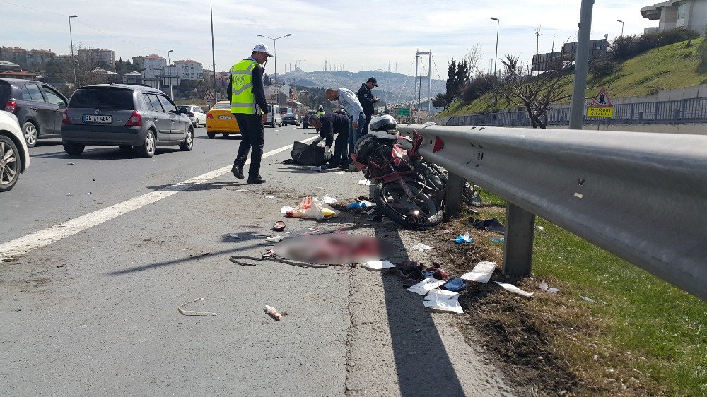 15 Temmuz Şehitler Köprüsü Girişinde Motosiklet Kazası: 1 Yaralı