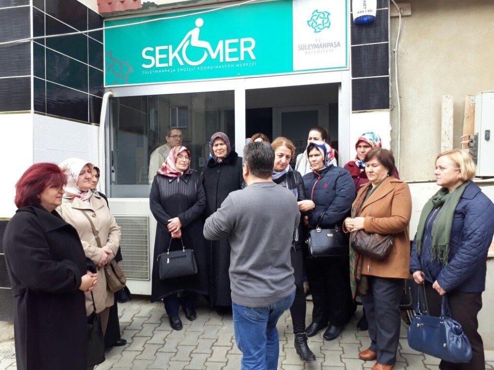 Muhtar Eşleri Süleymanpaşa Belediyesi’nin Çalışmalarını İnceledi