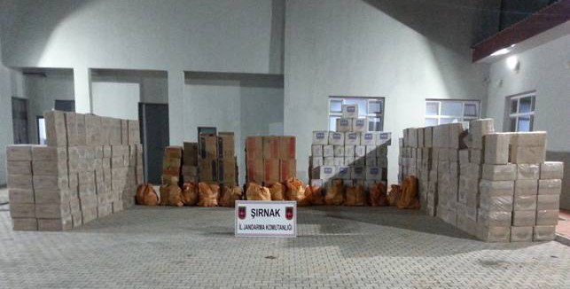 Şırnak’ta 105 Bin 486 Paket Kaçak Sigara Ele Geçirildi