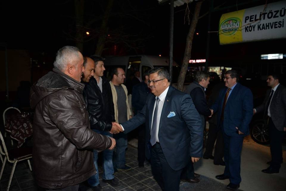 Başkan Yağcı, Pelitözü Mahallesinde Referandum Çalışması Yaptı