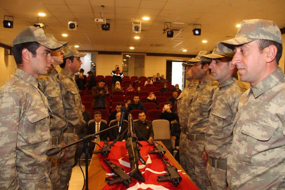 Oltu’da Korucular Yemin Etti