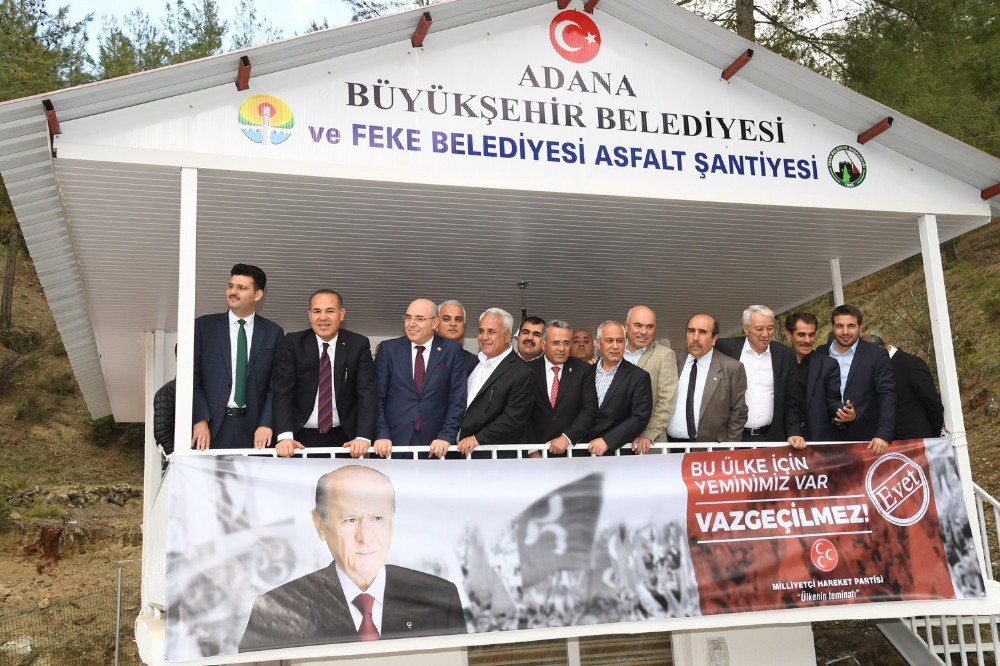 Feke Asfalt Üretim Şantiyesi Açıldı