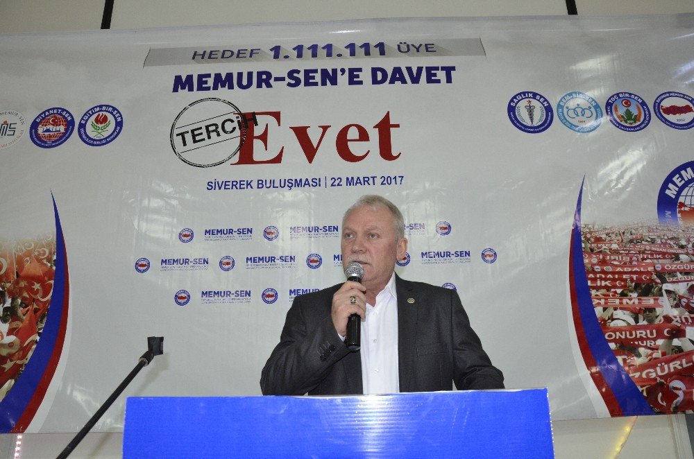 Siverek’te "Memur-sen’e Davet Tercih Evet" .Uluşması