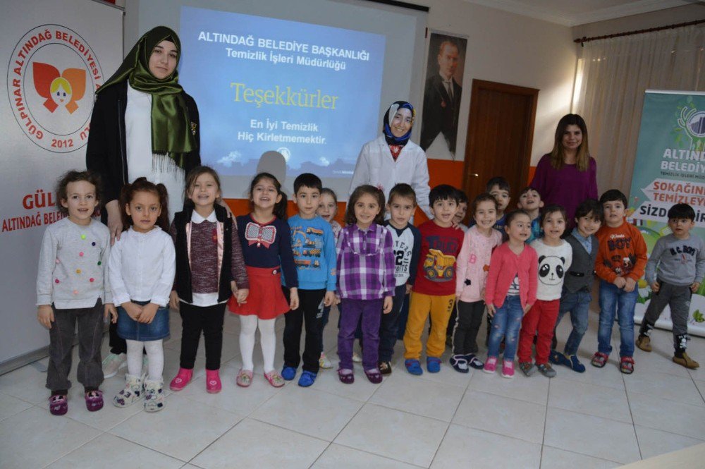 Altındağ’da Anaokulu Öğrencilerine Temizlik Eğitimi