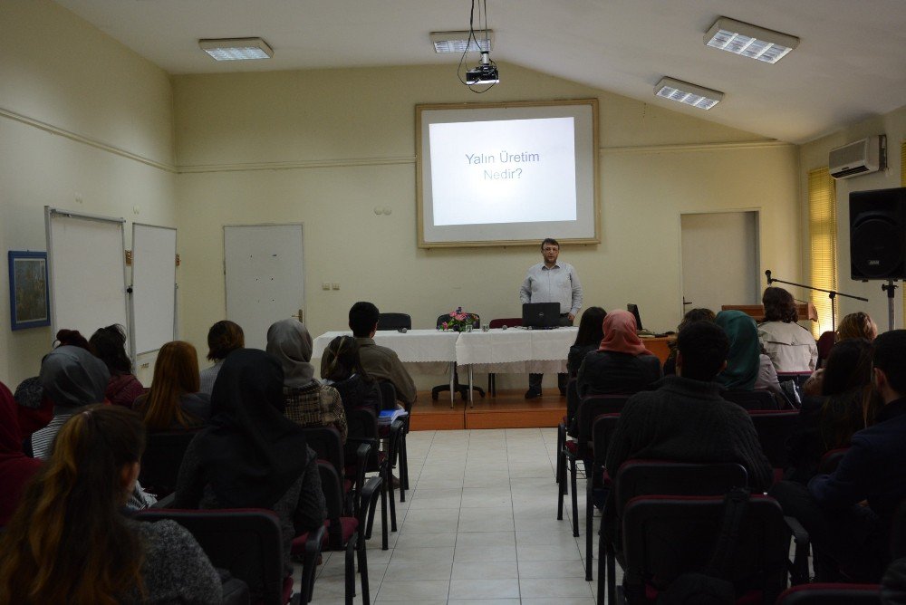 Düzce Üniversitesi’nde Yalın Üretimin Önemine Vurgu Yapıldı