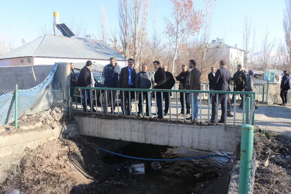 Erzurum Dsi 8. Bölge Müdürü Sadullah Seven Tutak’ta İncelemelerde Bulundu