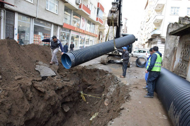 Fatsa’da Yağmur Suyu Hattı Yenileme Çalışmaları