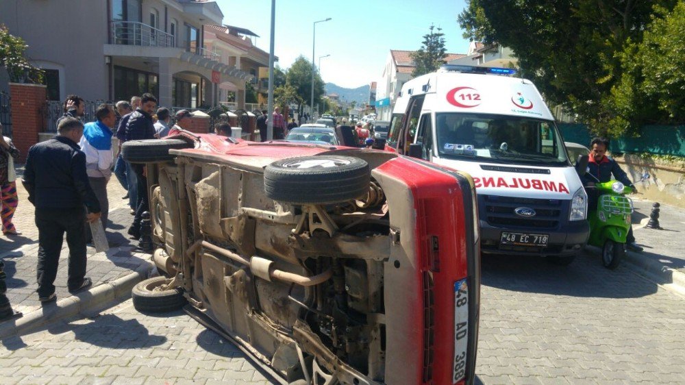 Marmaris’te Trafik Kazası; 1 Yaralı