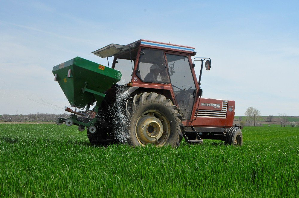 Trakya’da Çiftçiler Buğday Gübreleme Mesaisine Başladı