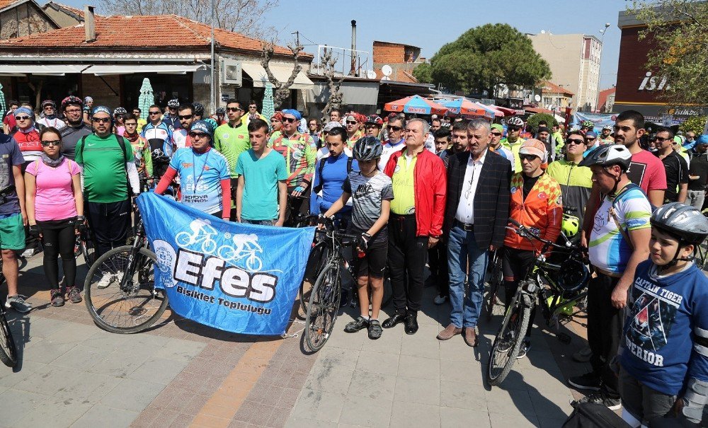 250’ye Yakın Bisikletçi ’Doğa İçin’ Pedala Bastı