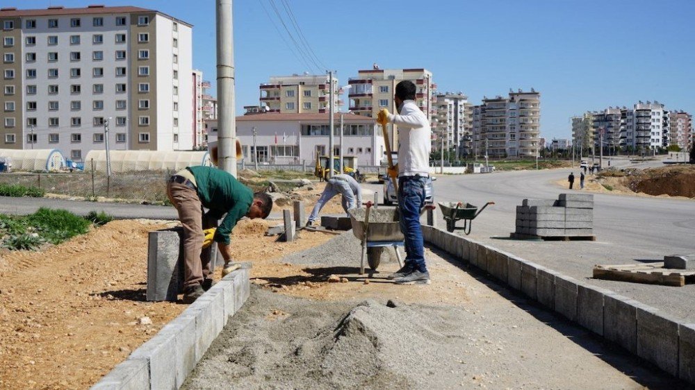 Adıyaman Belediyesinden Kaldırım Çalışması