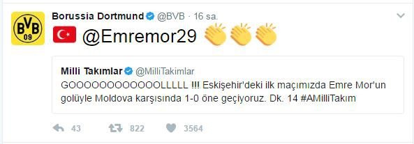 Aubameyang’dan Emre Mor’a Mesaj: "Koçum"