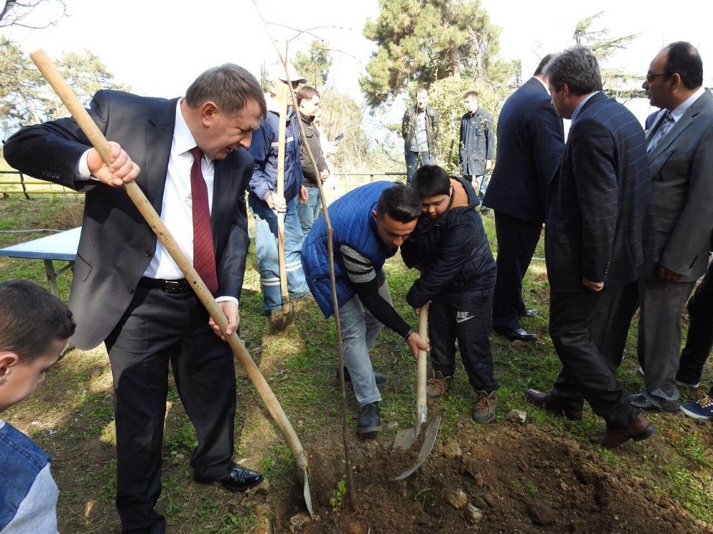 Engelli Öğrenciler Üniversite Bahçesini Çiçeklendirdi