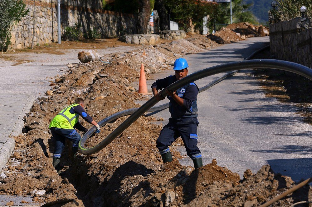 Ölüdeniz’in İçme Suyu Hatları Yenileniyor