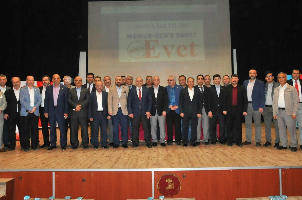 Akşehir’de “Memur-sen’e Davet, Tercihimiz Evet” Programı