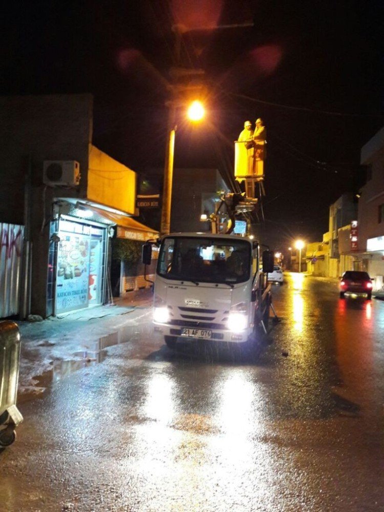 Ceylanpınar’da Aydınlatma Çalışması