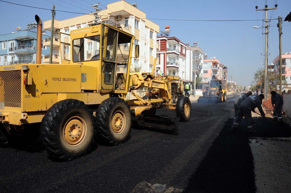 Güneş Mahallesinin Asfaltı Yenileniyor