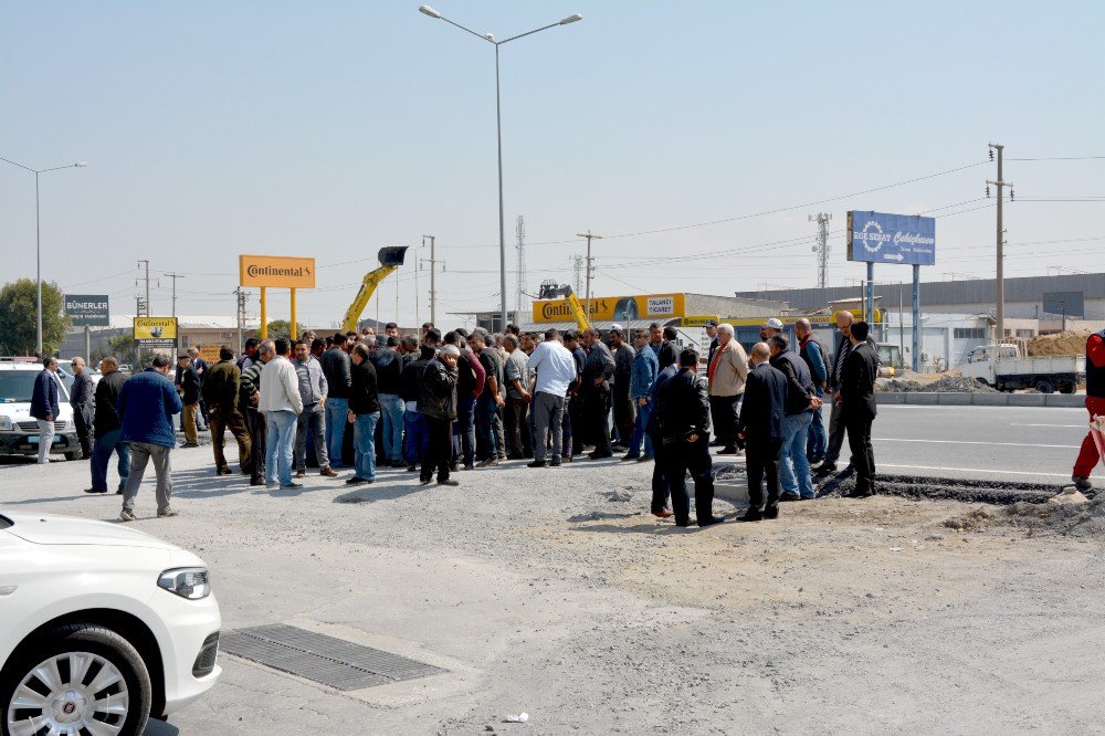 Söke Sanayi Esnafının Kavşak Eylemi