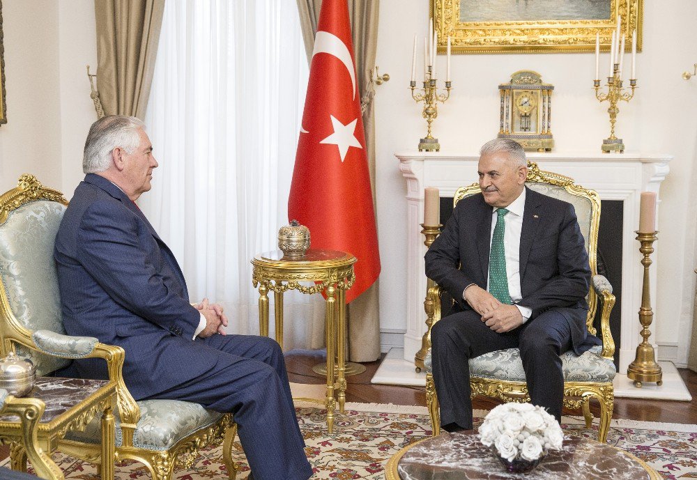 Başbakan Yıldırım, Abd Dışişleri Bakanı Tillerson’u Kabul Etti