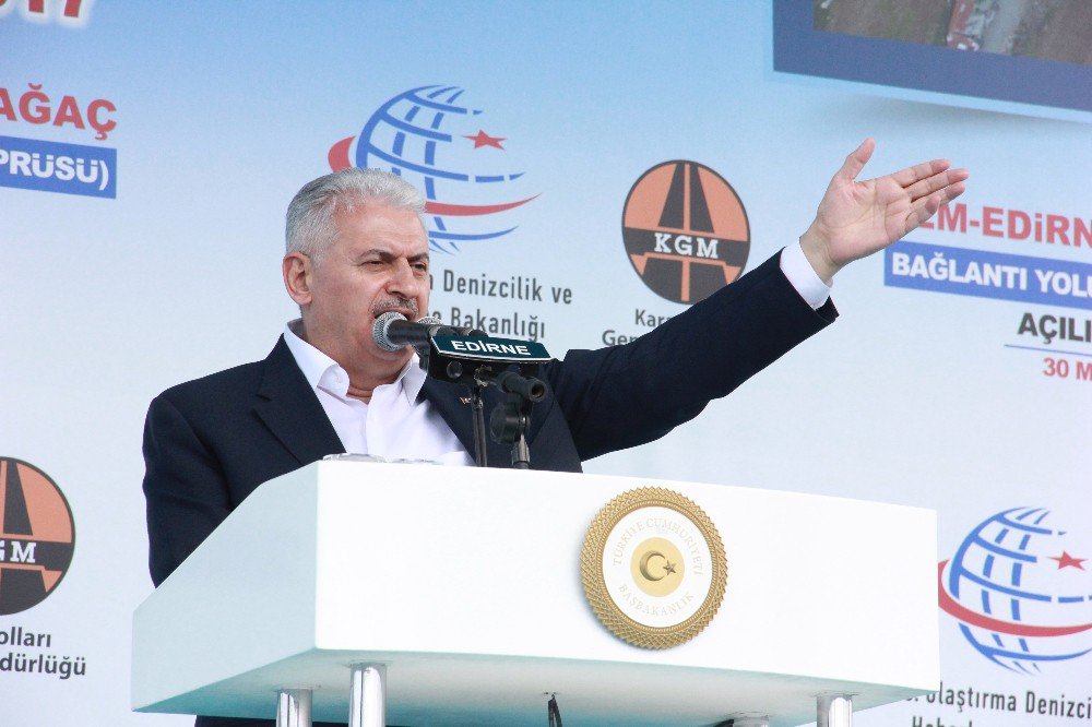 Başbakan Yıldırım Karaağaç Köprüsü’nü Açtı