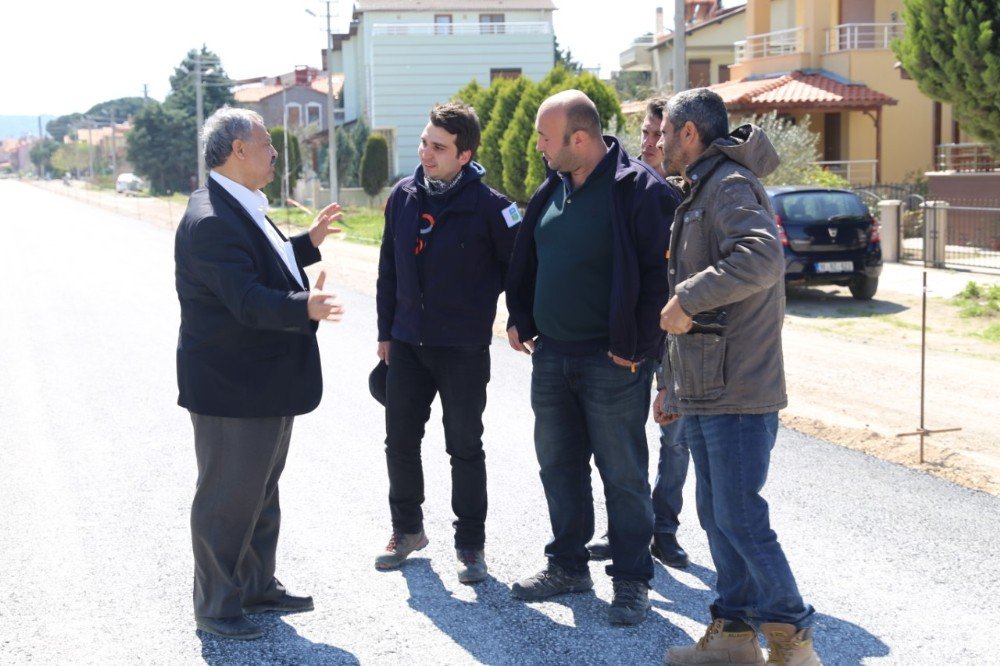 Başkan Uysal Ören-akçay Yolunu Kontrol Etti