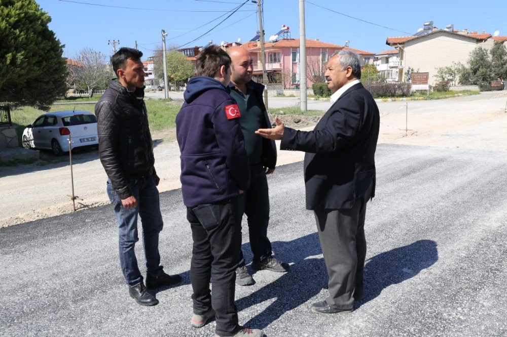 Başkan Uysal Ören-akçay Yolunu Kontrol Etti