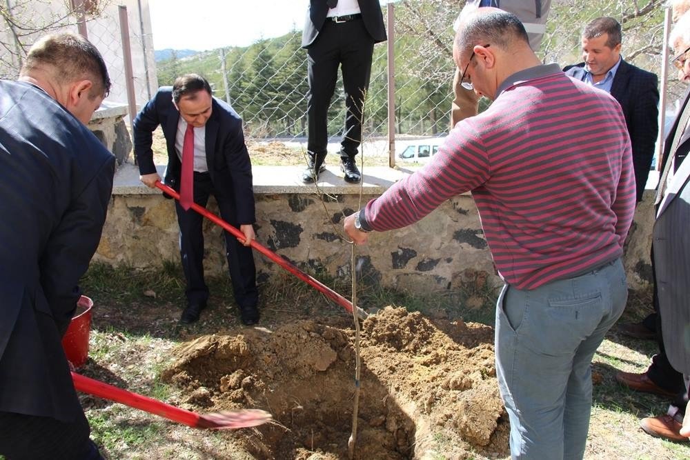 Şaphane’de Bin 560 Fidan Toprakla Buluştu