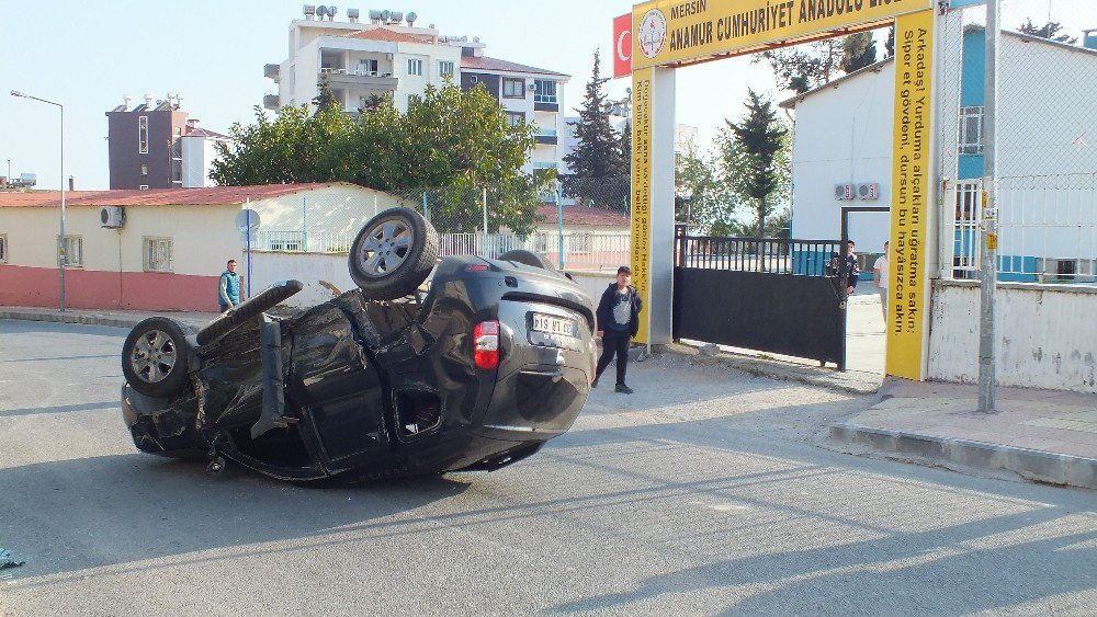 Anamur’da Trafik Kazası: 4 Yaralı