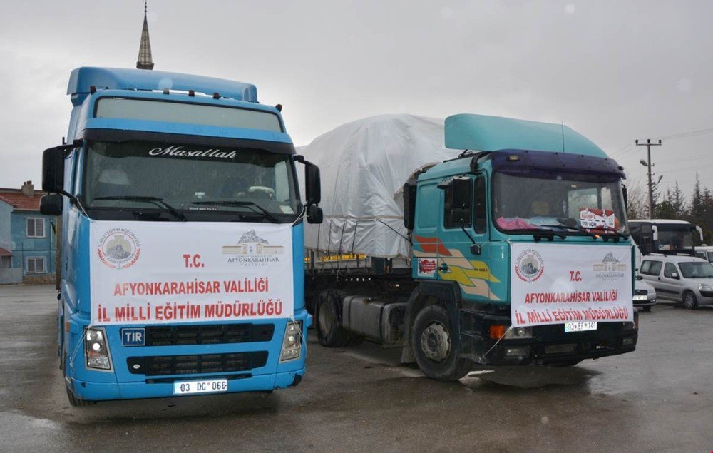 Eğitimciler Cerablus Ve El-bab İçin 2 Tır Yardım Topladı