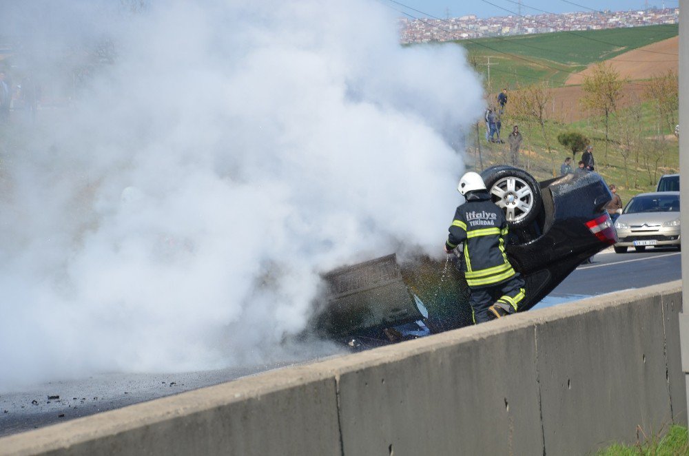 Tekirdağ’da Zincirleme Trafik Kazası: 3 Yaralı