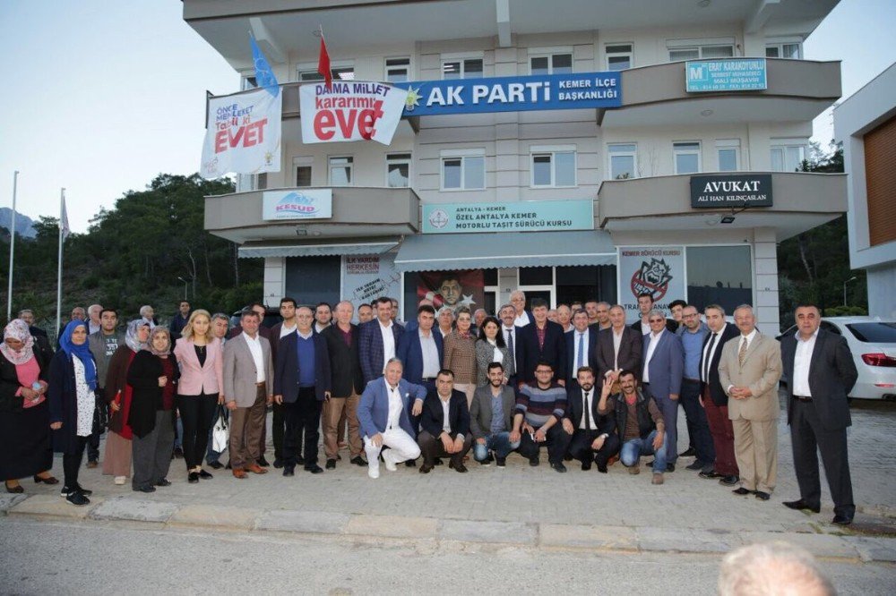 Başkan Türel’den Kemer Ak Parti Ve Mhp’ye Ziyaret